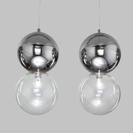 Suspended lamp with glass ceilings SELISA, 3W, G4, 100x15 cm-3