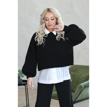 Women's sweater wisell, size 44, black color-4