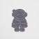 Reflective thermonacleka "Cosmonaut", 6.1 × 4.2 cm, color gray color