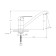 Kitchen mixer Rush Fiji Fi1835-27, single-leaf, chrome