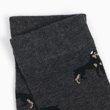 Male socks (2 pairs), black/gray color, size 44-45-3