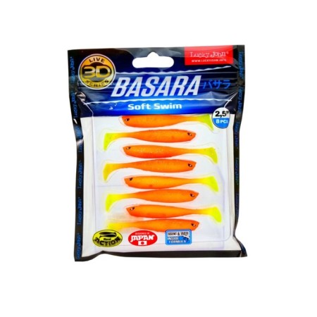 Vibro -highs LJ 3D Series Basara Soft Swim 2.5in (06.35)/PG03 8pcs.-2