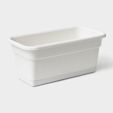 Balcony box for flowers, 40 cm, color marble