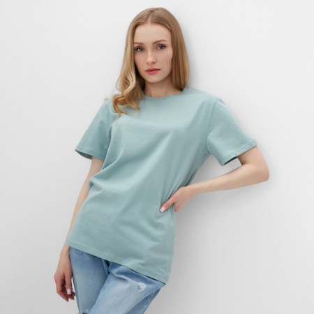 T -shirt female, mint color, size 48-3