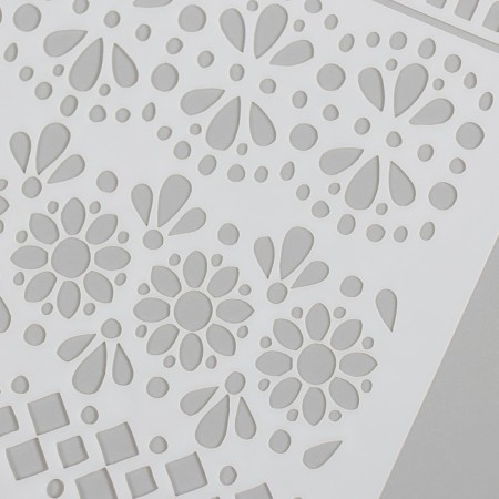 Plastic stencil "openwork" 15x15 cm-2