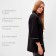 Women's jacket with Kant Minaku: Casual Collection Color Black, Rr. 52