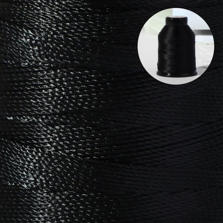 Shoe threads, 130l, 170 m, black color-1