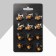 Brooch "Eagle Busina" Mini, Color Mix in Gold (indivisible packing 12 pcs., Price per pcs.)