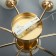 Ninel chandelier 8x60W E27 gold 65x65x22cm.