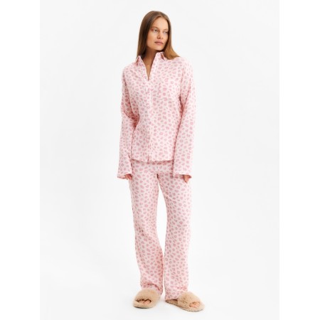 Female set (shirt, trousers) KAFTAN "Muslin: Pink Leopard" p. 44-46-3