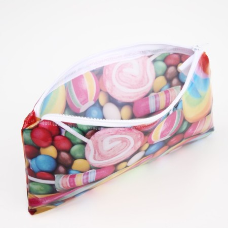 Cosmetic bag-penete on zipper, PVC, colorful color-2