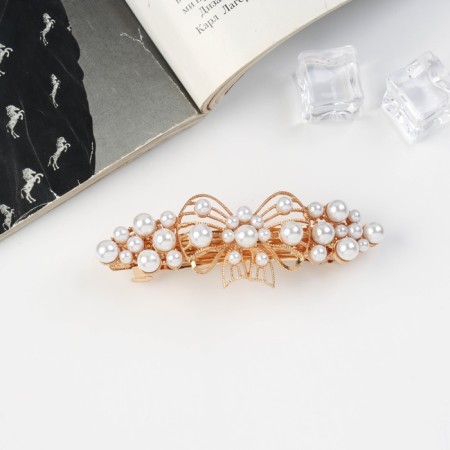 Hair hair clip "Fun" bow, 8.5 cm
