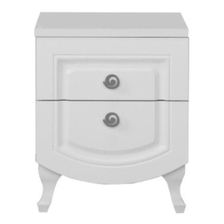 Bedside table “Rosalia No. 13”, 412 × 445 × 492 mm, white larch color-2