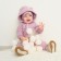 Costume: sweatshirt and pants crumb I, Basic Line, height 74-80 cm, pink color