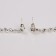 Hanging earrings with Princess rhinestones sophisticated, white color in silver, 8 cm