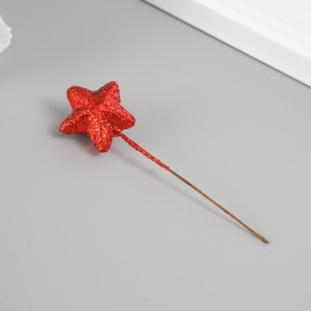 Decor for creativity "Asterisk" length 25 mm, red-1