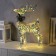 LED figure "Deer", 30 × 52 × 14 cm, textiles, metal, 220 V, glow warm white