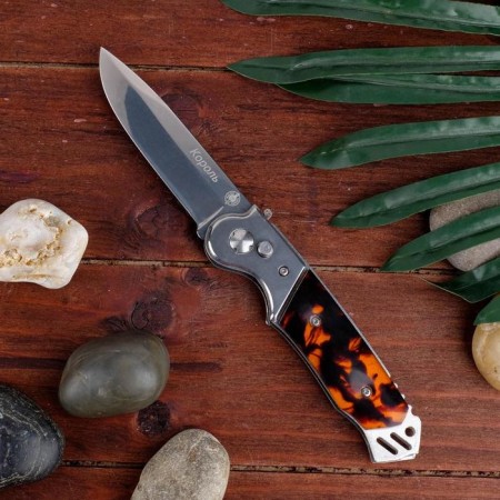 Automatic knife, folding "king" steel - 420, handle - plastic, 21 cm