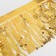 Braid with sequins "fringe", d = 6 mm, 16 cm, 4.5 ± 0.5 m, gold color