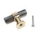 Handle button Cappio PK106, D = 12 mm, plastic, graphite/gold color