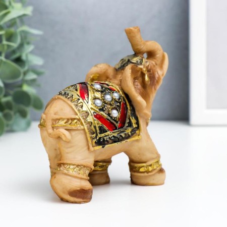Polystone souvenir "Seven Elephants of Popon with pearls" H-10.5; 9.5; 8; 7.5; 6.5; 6; 5 cm-2