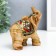 Polystone souvenir "Seven Elephants of Popon with pearls" H-10.5; 9.5; 8; 7.5; 6.5; 6; 5 cm
