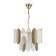 Suspended lamp 40W, 9XE14, 78x49 cm, brass