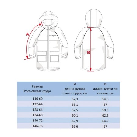 Park jacket for a boy, height 140 cm, blue color-5