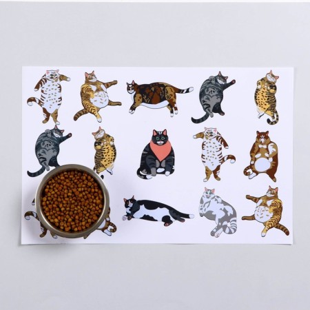 Rug for a bowl "Pigger" 43 x 28 cm "FAT CAT"-1