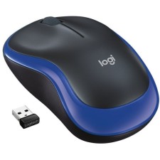 Logitech M185 Black/Blue Optical (1000DPI) wireless USB1.1 for a laptop (2but 103386
