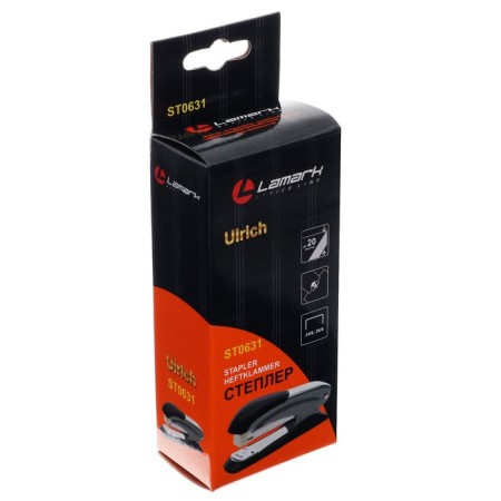 Stapler No. 24-26/6 Lamark Ulrich, red, up to 20 sheets-3