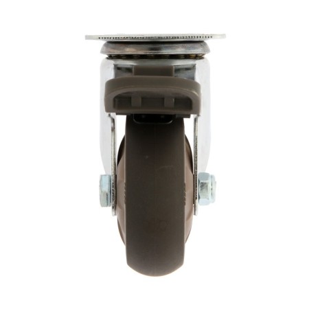 Furniture wheel Cappio d = 75, with a stop, rotary, soft move, tpr coating-2