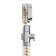 Shower watering can Zein Z4069, microtches, button "stop", fan, spiral, yellow/chrome
