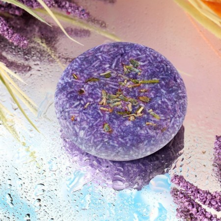 Organic hard shampoo, with Lavender essential oil-1