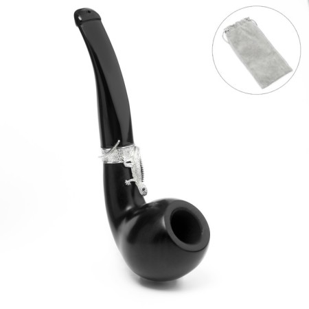 Cooling tube for tobacco "Commander premium", classic, oak, hole D-1.8 cm, length 14.5