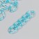 Decor for creativity plastic "Ring for the chain" transparent blue set 25 pcs 2.3x1.65 cm