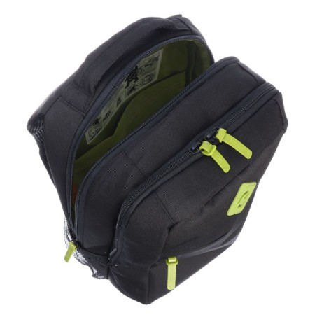 School backpack, 39 x 26 x 19 cm, Grizzly, ergonomic back, laptop department, black-11
