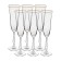 A set of glasses for champagne, decor “Gold Gold”, 190 ml x 6 pcs.