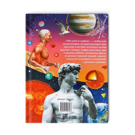 Encyclopedia in solid binding “Infographics. Superfacts in numbers ”, 48 p.-7
