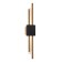 Sconces st. SL6116.341.02. Brighton. 2x3 watts, LED, 3000K, 480 LM, 10x61 cm, brass color