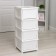 Goshade Children's 4-section Rossplast "Beauty", 47 x 38.5 cm, white color