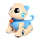 Robot Cat "Poltovod" Zhorya, on the control panel, interactive: sensory, sound, light, on batteries, in Russian, blue