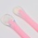 A set of silicone spoons for feeding, 2 pcs., Pink color