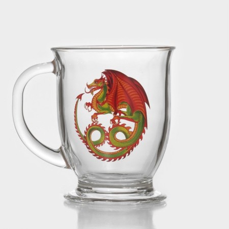 Mug "Red Dragon", glass, 450 ml