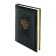Dated diary 2024 A5 176 sheets, Devente.symbol, firm artificial leather cover, stamping foil, lies, cream block 70 g/m2, green