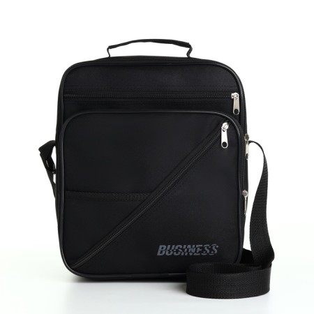 Male bag, luris, black color-1