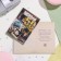 Postcard "Happy Anniversary! 50" Glitter, Congrev, Blue Car, 19x29 cm