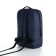 Youth backpack from textiles, external pocket, blue color