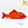 A toy for cats "Golden perch" with a moving tail and with a USB-ship, 28 cm