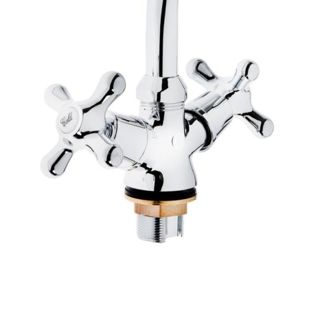 Mixer for the Slumber Center Slumber 11457, two -wound, on a nut, high spout, chrome-4